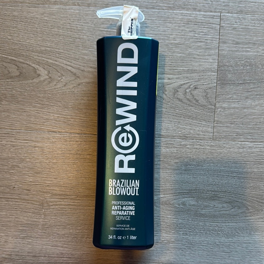 Rewind Brazilian Blowout Professional Anti-Aging Reparative Service - Blue